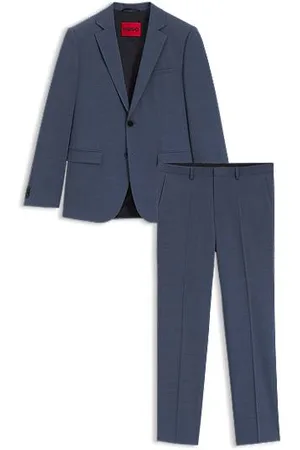 HUGO BOSS Extra Slim-Fit Anzug aus strukturiertem Stretch-Gewebe