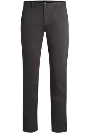 HUGO BOSS Regular-Fit Chino aus elastischer Baumwoll-Gabardine