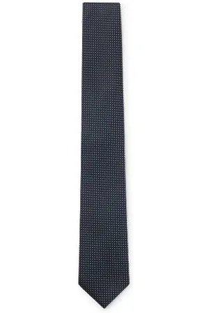 HUGO BOSS Krawatte aus Seiden-Mix mit feinem Muster