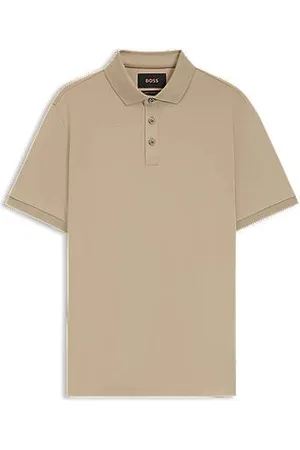 HUGO BOSS Regular-Fit Poloshirt aus merzerisierter italienischer Baumwolle