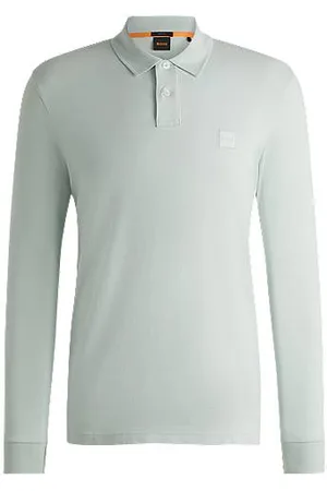 HUGO BOSS Slim-Fit Poloshirt aus Stretch-Baumwolle mit Logo-Aufnäher