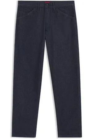 HUGO BOSS Relaxed-Fit Jeans aus dunkelblauem japanischem Denim