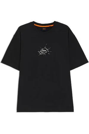 HUGO BOSS Relaxed-Fit T-Shirt aus Baumwolle mit Logo-Artwork
