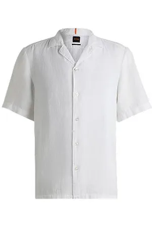 HUGO BOSS Regular-Fit Hemd aus Leinen