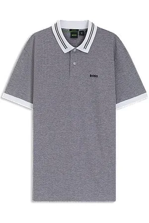 HUGO BOSS Poloshirt aus Baumwoll-Piqué mit Punkte-Print