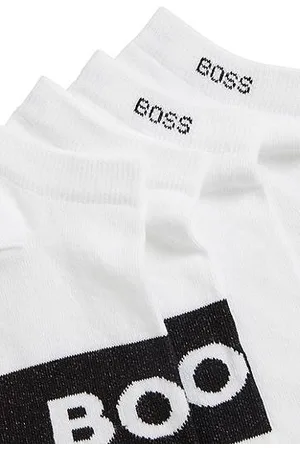 HUGO BOSS Knöchellange Socken aus Stretch-Gewebe im Zweier-Pack