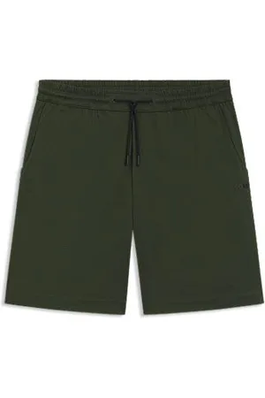 HUGO BOSS Shorts aus Baumwoll-Jersey mit Mesh-Struktur