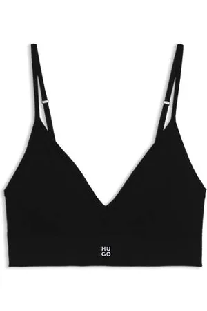 HUGO BOSS Nahtloses Bralette mit Ripp-Struktur und herausnehmbaren Polstern
