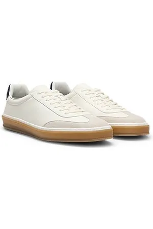 HUGO BOSS BECKHAM x Ledersneakers mit Veloursleder-Details