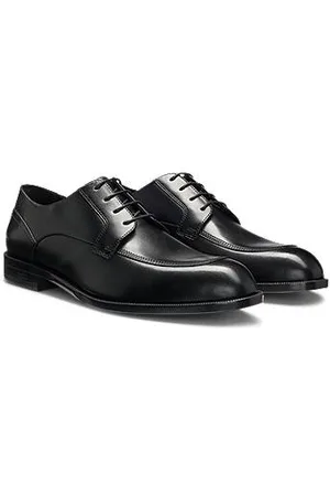 HUGO BOSS Derbys aus Leder mit strapazierfähiger Gummisohle