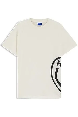 HUGO BOSS T-Shirt aus Baumwoll-Jersey mit Happy Grafik