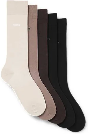 HUGO BOSS Mittelhohe Socken aus Baumwoll-Mix im Fünfer-Pack