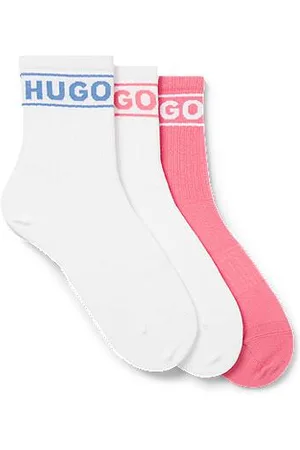HUGO BOSS Dreier-Pack kurze Socken mit Logos