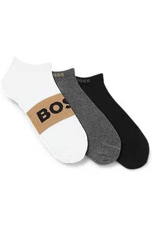 HUGO BOSS Dreier-Pack knöchellange Socken aus einem Baumwoll-Mix