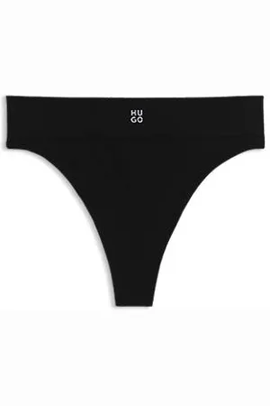 HUGO BOSS Nahtloser String aus Modal-Mix mit geripptem Jacquard-Finish