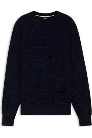 HUGO BOSS Pullover aus Baumwolle mit verschiedenen Strukturen