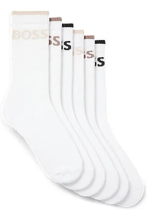 HUGO BOSS Sechser-Pack kurze Socken aus geripptem Baumwoll-Mix