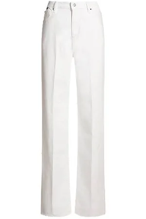 HUGO BOSS Relaxed-Fit Jeans aus weißem ägyptischem Baumwoll-Denim