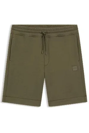 HUGO BOSS Relaxed-Fit Shorts aus Baumwoll-Terry mit Logoabzeichen