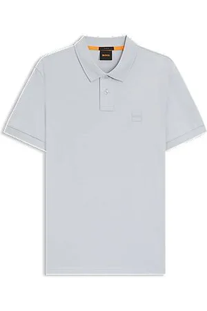 HUGO BOSS Slim-Fit Poloshirt aus Stretch-Baumwolle mit Logo-Aufnäher