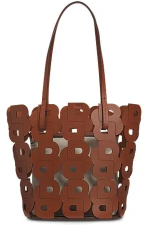 HUGO BOSS Tote Bag aus Leder mit Double-B-Monogramm und Innen-Pouch