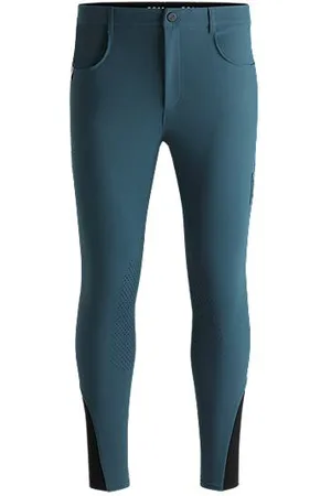 HUGO BOSS Reitsport-Hose mit griffigem Kniebesatz und Vier-Wege-Stretch