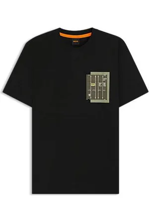 HUGO BOSS T-Shirt aus Baumwoll-Jersey mit Logo-Artwork