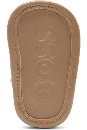 HUGO BOSS Baby-Sandalen aus Leder mit Kontrast-Logo