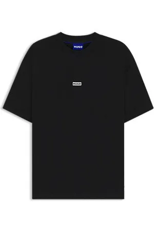 HUGO BOSS Loose-Fit T-Shirt aus Baumwolle mit Logo-Artwork hinten