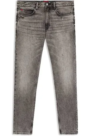 HUGO BOSS Extra Slim-Fit Jeans aus grauem Stretch-Denim