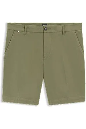 HUGO BOSS Slim-Fit Shorts aus strukturierter Stretch-Baumwolle