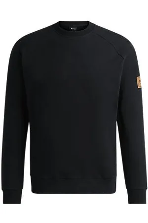HUGO BOSS Reitsport-Pullover aus italienischer Stretch-Baumwolle