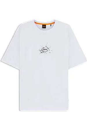 HUGO BOSS Relaxed-Fit T-Shirt aus Baumwolle mit Logo-Artwork