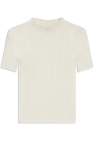HUGO BOSS Pullover mit Stehkragen und unregelmäßigem Rippstrick