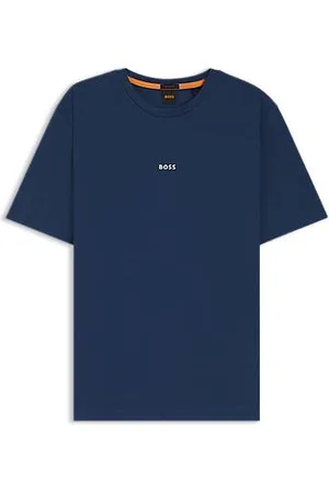 HUGO BOSS Relaxed-Fit T-Shirt aus Stretch-Baumwolle mit Logo-Print