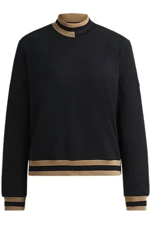 HUGO BOSS Reitsport-Pullover aus italienischer Stretch-Baumwolle