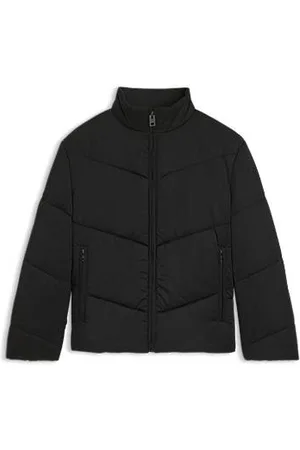 HUGO BOSS Wasserabweisende Steppjacke mit Logo-Print