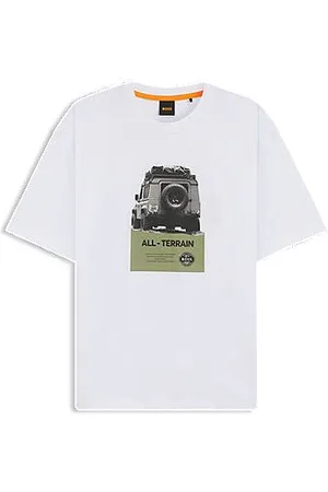 HUGO BOSS Relaxed-Fit T-Shirt aus Baumwoll-Jersey mit Artwork-Print