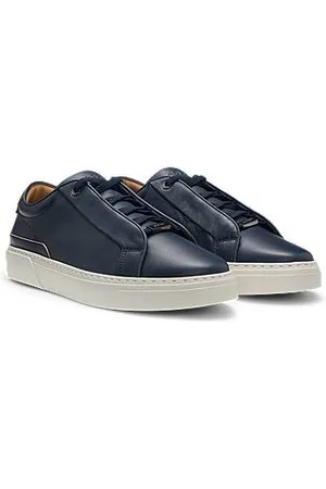 HUGO BOSS Gary Ledersneakers mit Veloursleder-Ferse