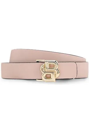 HUGO BOSS Wendegürtel aus italienischem Leder mit Double-B-Monogramm-Schließe