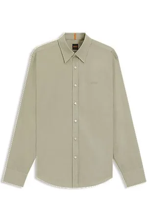 HUGO BOSS Regular-Fit Hemd aus Baumwoll-Popeline