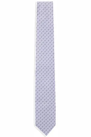 HUGO BOSS Krawatte aus Seiden-Mix mit feinem Muster