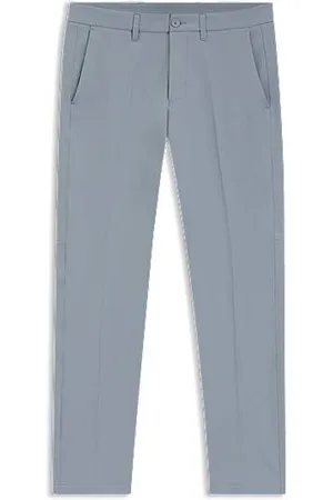 HUGO BOSS Slim-Fit Hose aus wasserabweisendem Stretch-Gewebe