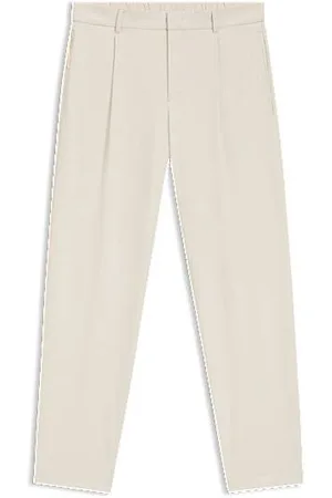 HUGO BOSS Relaxed-Fit Hose aus wasserabweisendem Stretch-Gewebe