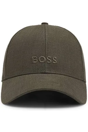 HUGO BOSS Leinen-Cap mit Logo-Stickerei