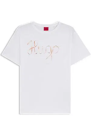 HUGO BOSS T-Shirt aus Baumwoll-Jersey mit Logo-Artwork