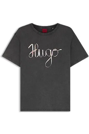 HUGO BOSS T-Shirt aus Baumwoll-Jersey mit Logo-Artwork
