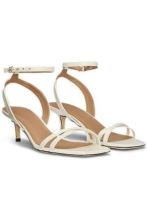 HUGO BOSS Ledersandalen mit Double-B-Monogramm