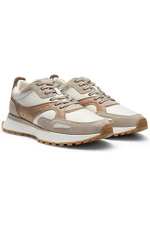 HUGO BOSS Sneakers aus gewalktem Leder mit stützender Außensohle