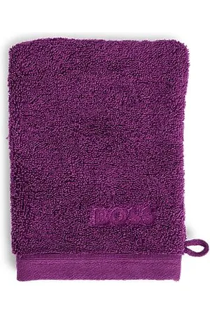 HUGO BOSS Waschhandschuh aus ägäischer Baumwolle mit Logo